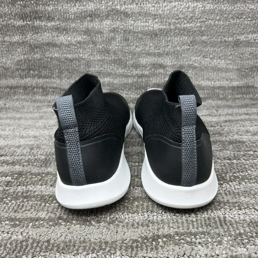 Spenco Yoga Stretch Shoes Women's 12B Black White Knit Comfort Slip On Sneakers